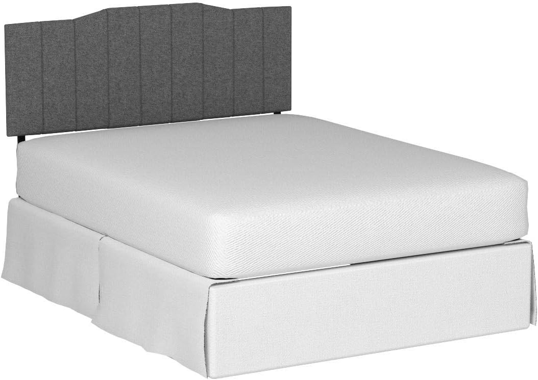 Zinus Satish Upholstered Headboard, Channel Stitched Upholstery, Easy Assembly, Full, Grey