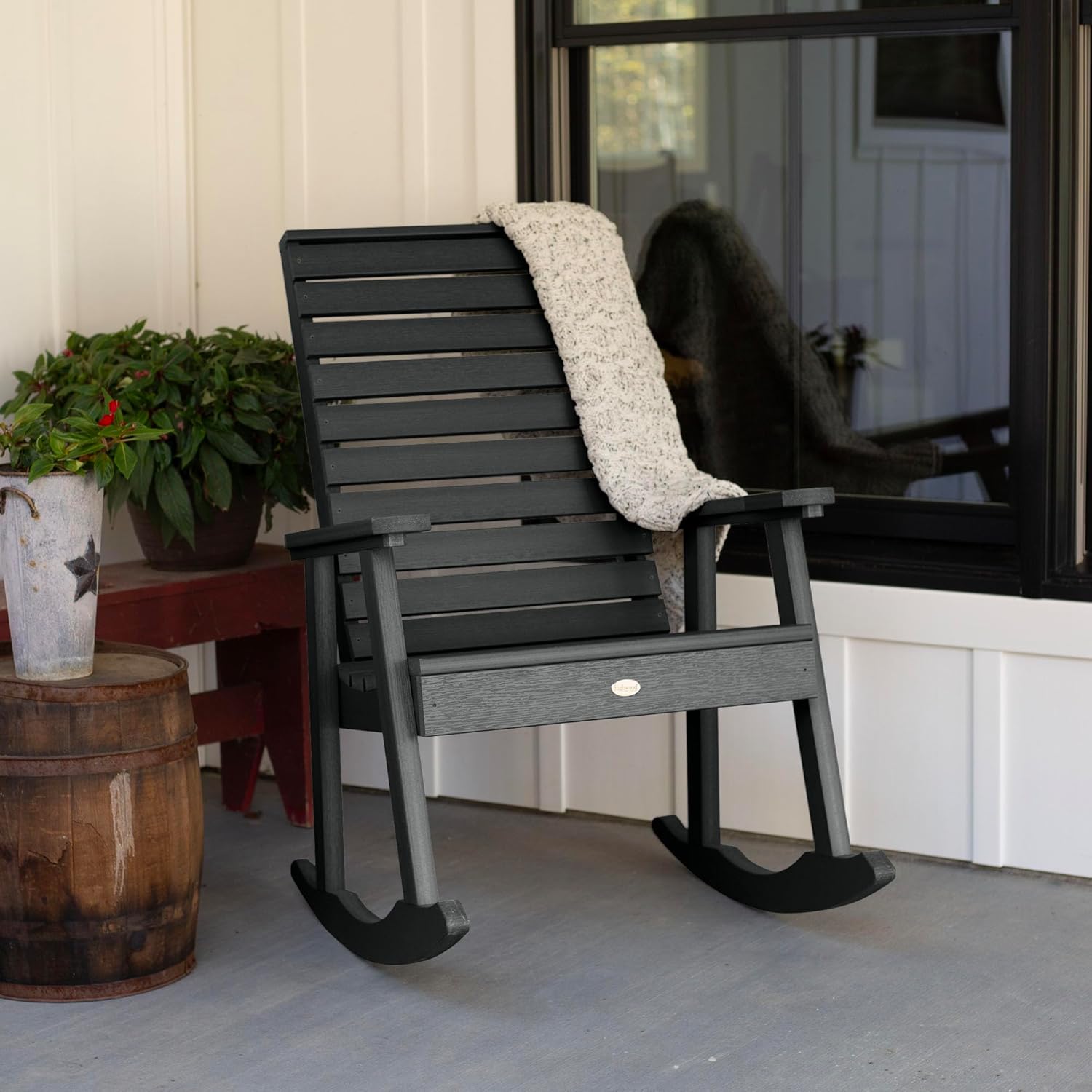 highwood Weatherly Rocking Chair, Black